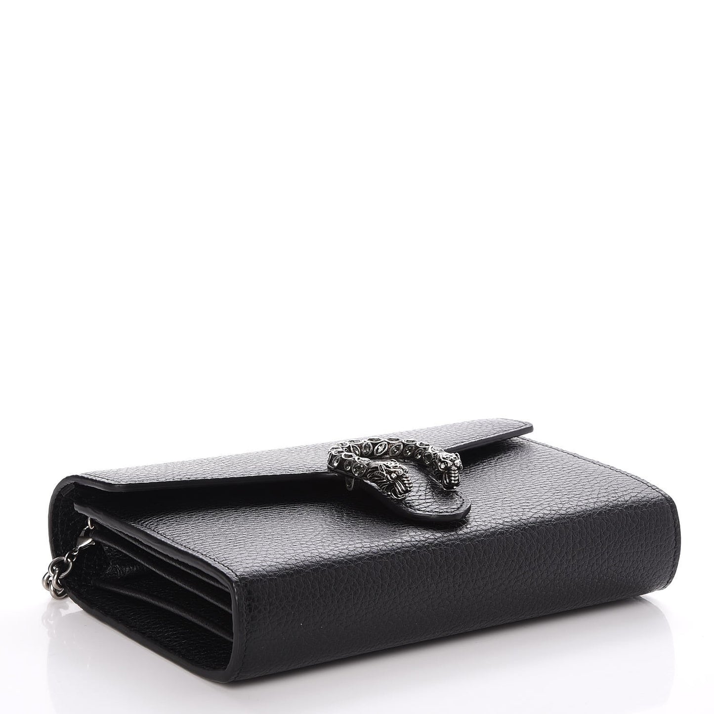 Calfskin Mini Dionysus Chain Wallet Black