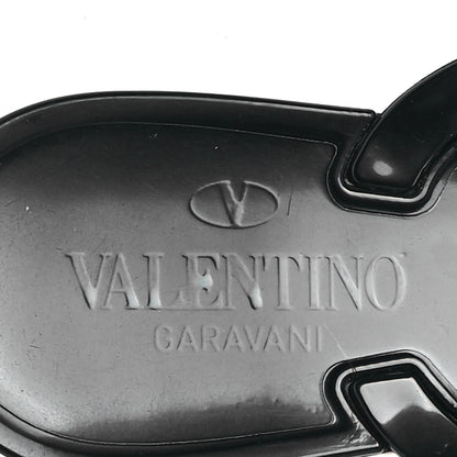 Valentino Garavani PVC Jelly Rockstud Bow Thong Sandals 39 Black 8 of 8