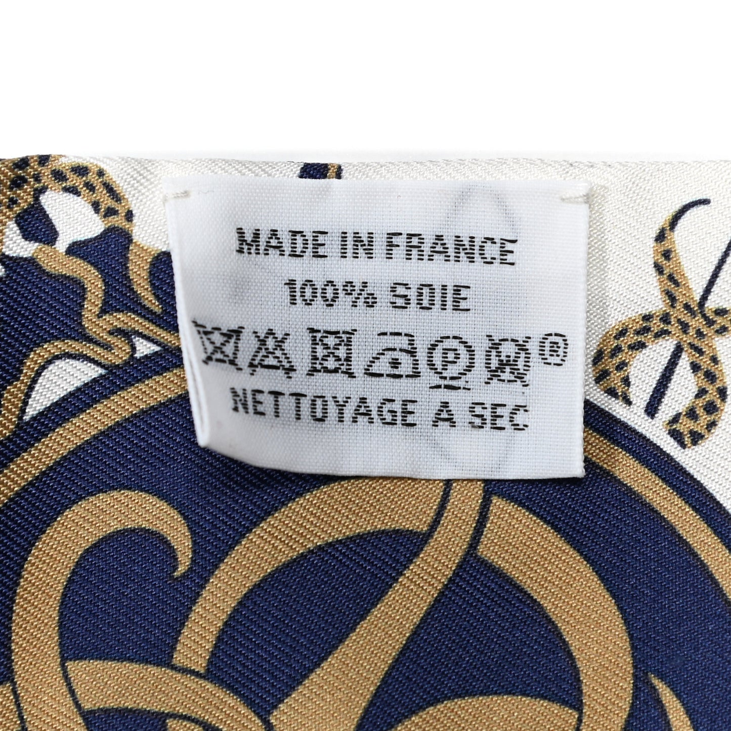Silk Ex-Libris Twilly White Marine Gris