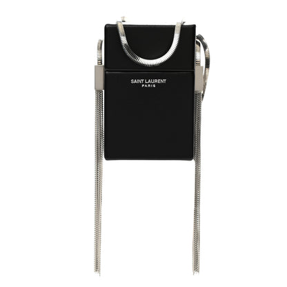 Saint Laurent Lambskin Smoking Box Crossbody Black 1 of 7