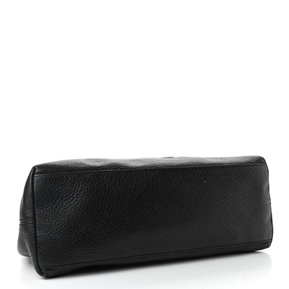 Gucci Pebbled Calfskin Medium Soho Chain Shoulder Bag Black 3 of 6