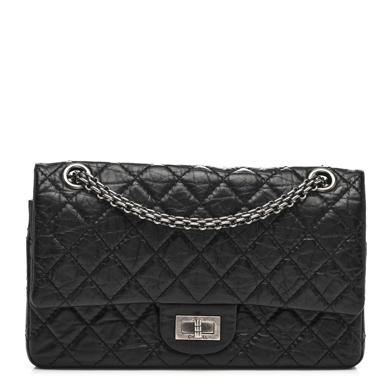 Chanel Aged Calfskin Quilted 2.55 Reissue 225 Flap Black 1 of 11