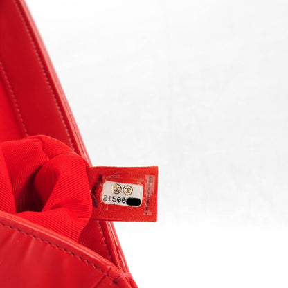 Chanel Glazed Calfskin Small Boy Flap Red 8 of 8