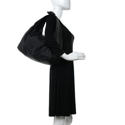 Bottega Veneta Nappa Intrecciato Large Knot Hobo Black 2 of 10