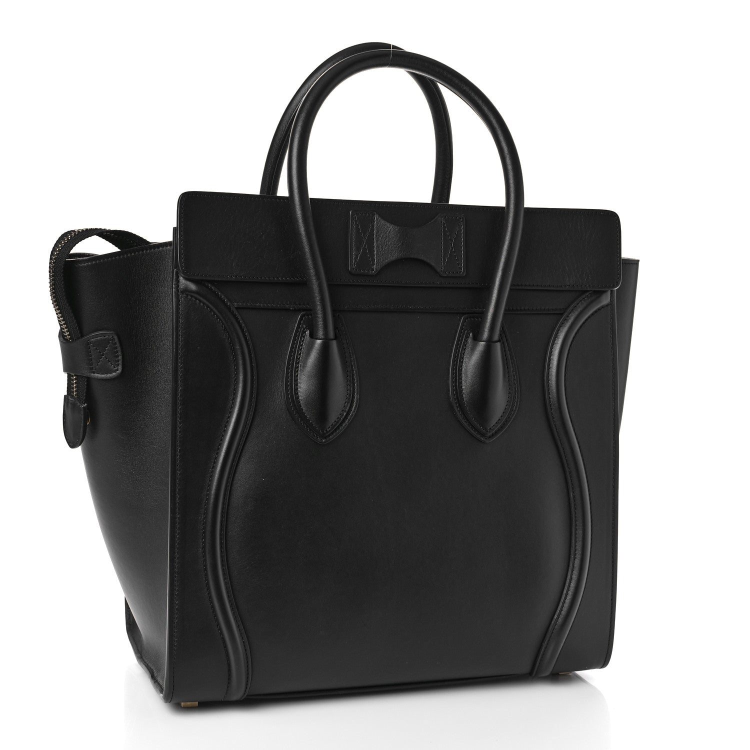 Celine Smooth Calfskin Mini Luggage Black 3 of 8