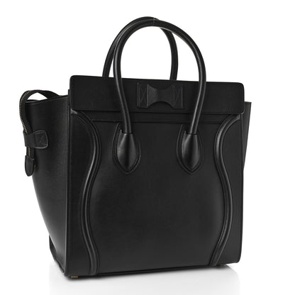 Celine Smooth Calfskin Mini Luggage Black 3 of 8