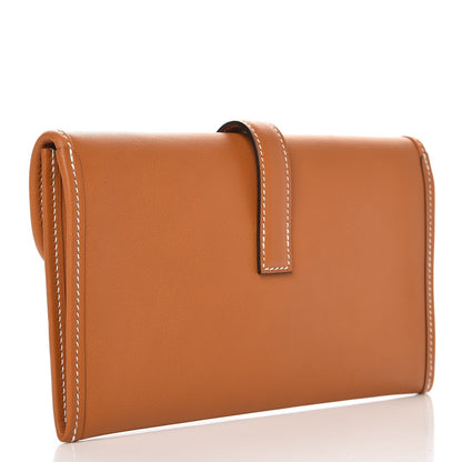 Hermes Swift Jige Duo Clutch Toffee 3 of 9