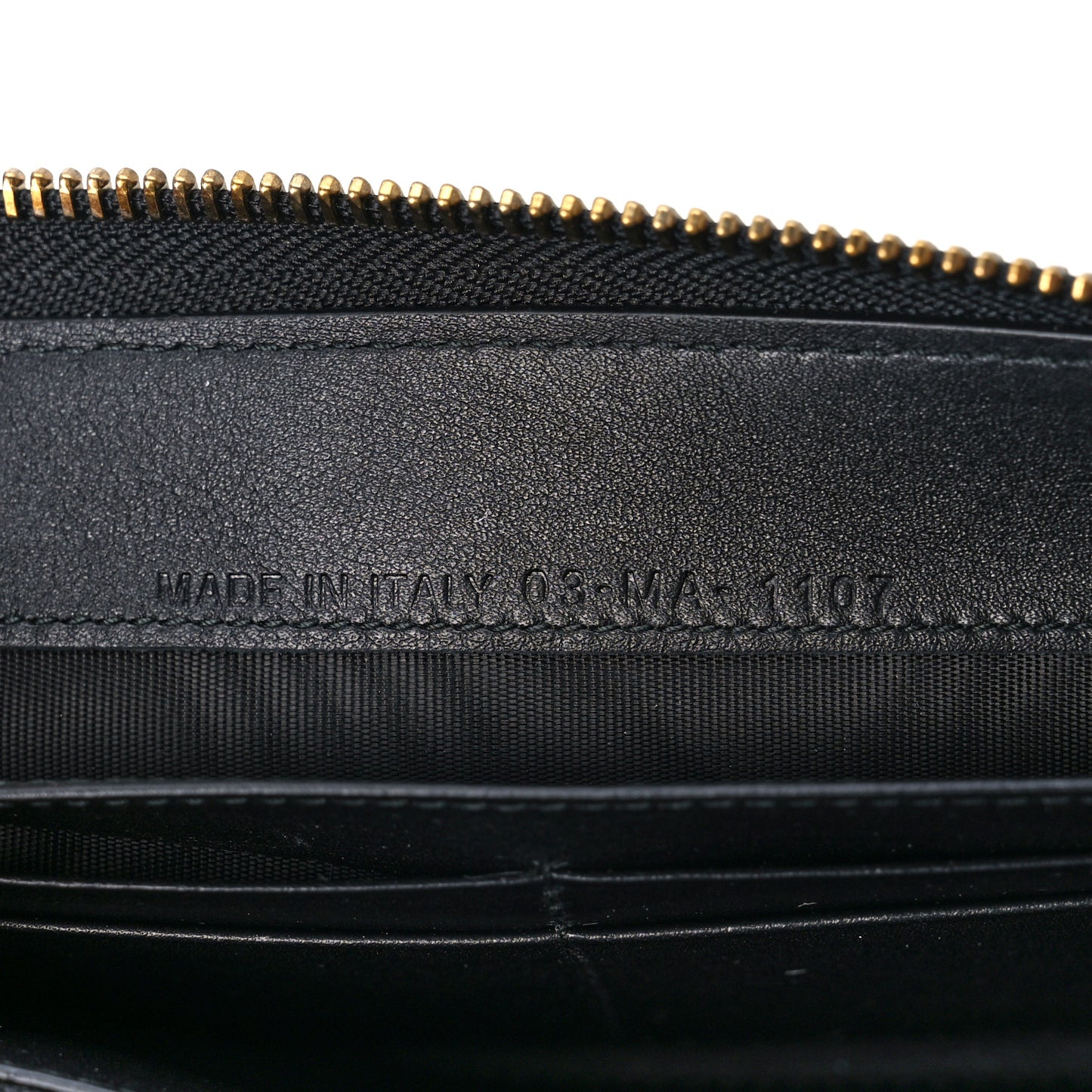 Calfskin Stars Voyageur Zip Around Wallet Black