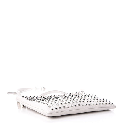 MCM Calfskin Studded Medium Crossbody White 4 of 13