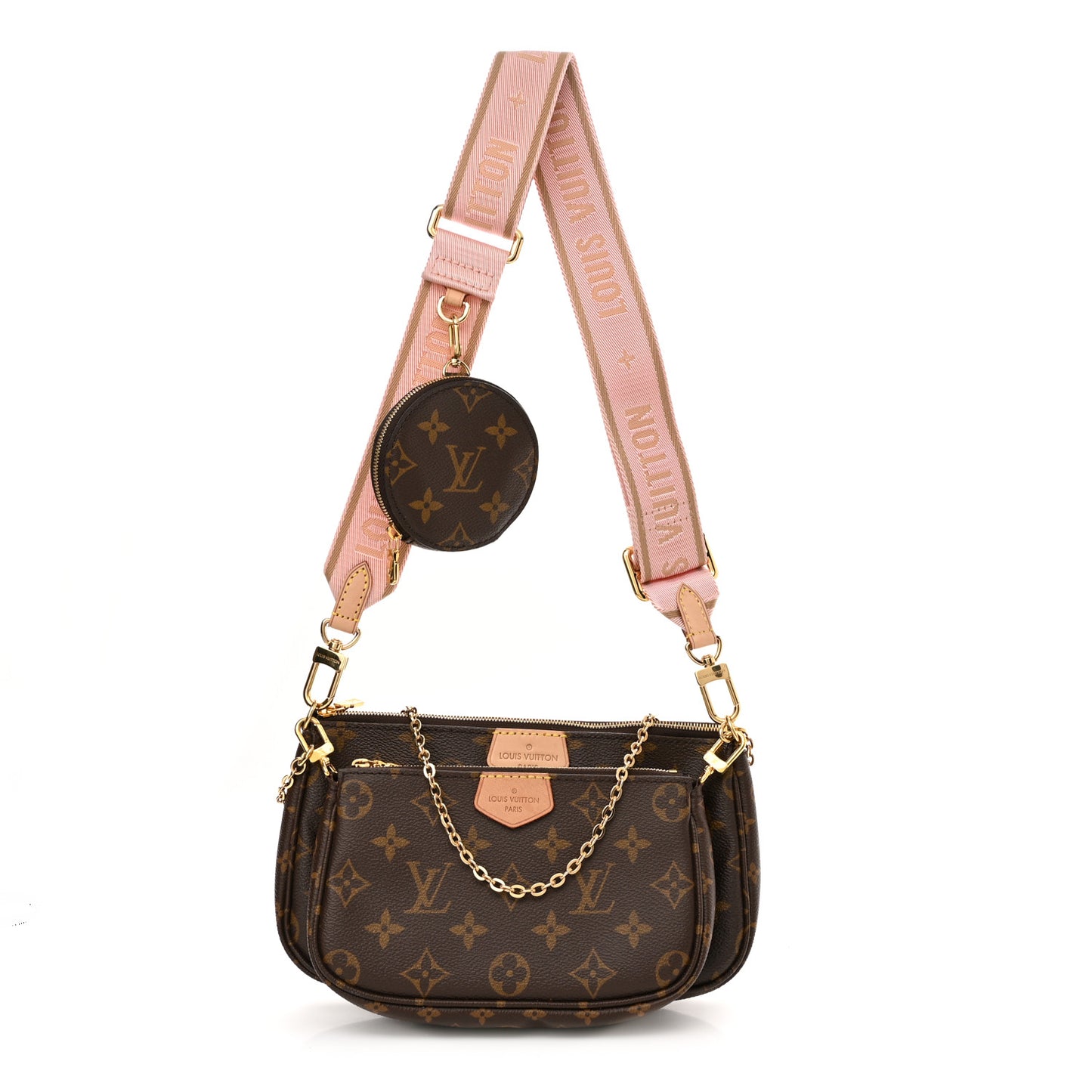 Monogram Multi Pochette Accessories Rose Clair