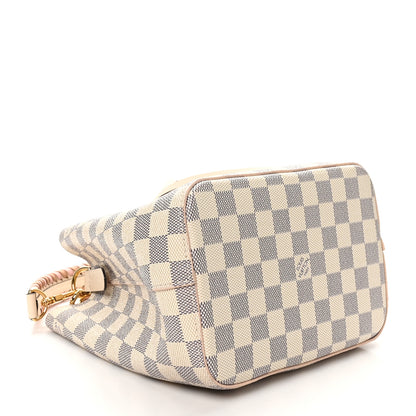 Louis Vuitton Damier Azur Braided Neonoe BB Pink 4 of 10