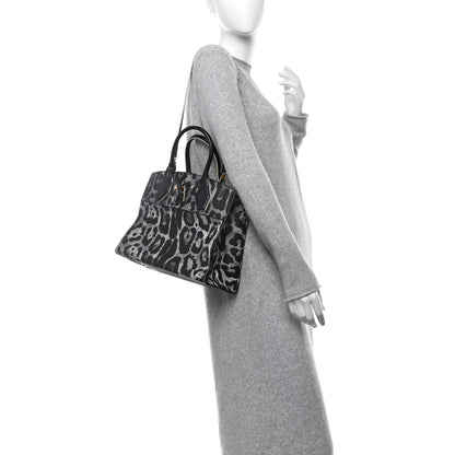 Louis Vuitton Canvas Calfskin Wild Animal Print City Steamer MM Black 2 of 12