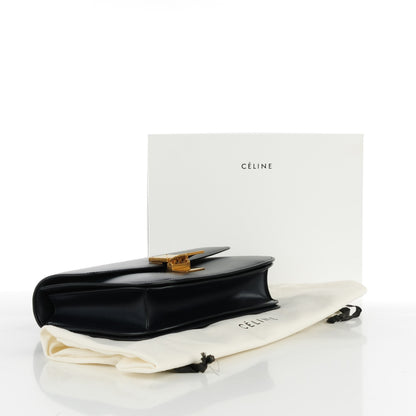 Celine Box Calfskin Medium Classic Box Flap Bag Navy Blue 4 of 7