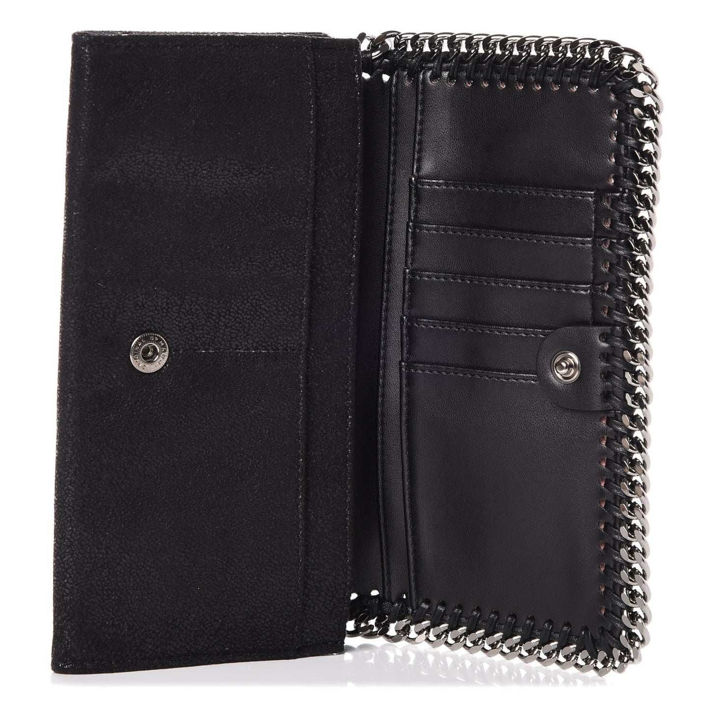 Shaggy Deer Falabella Flap Wallet Black