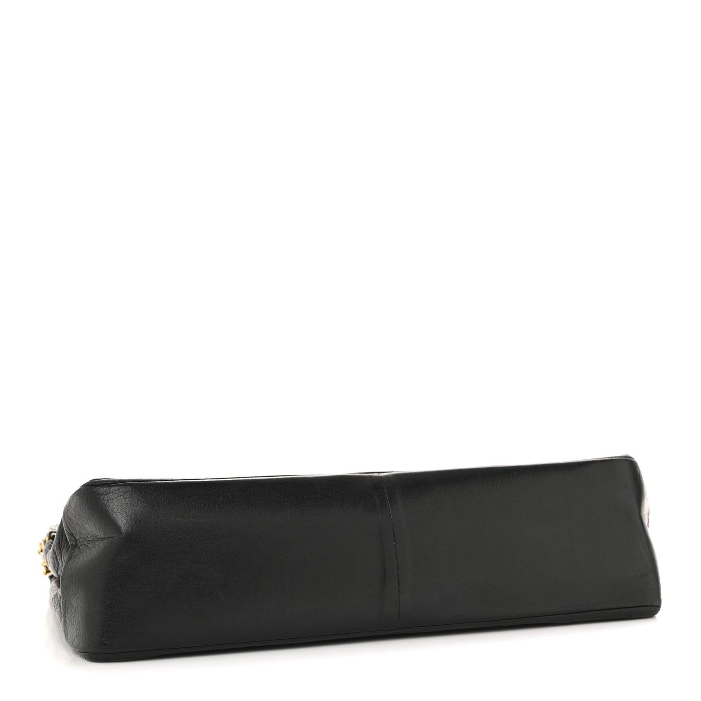 Lambskin Quilted Small Double Flap Black