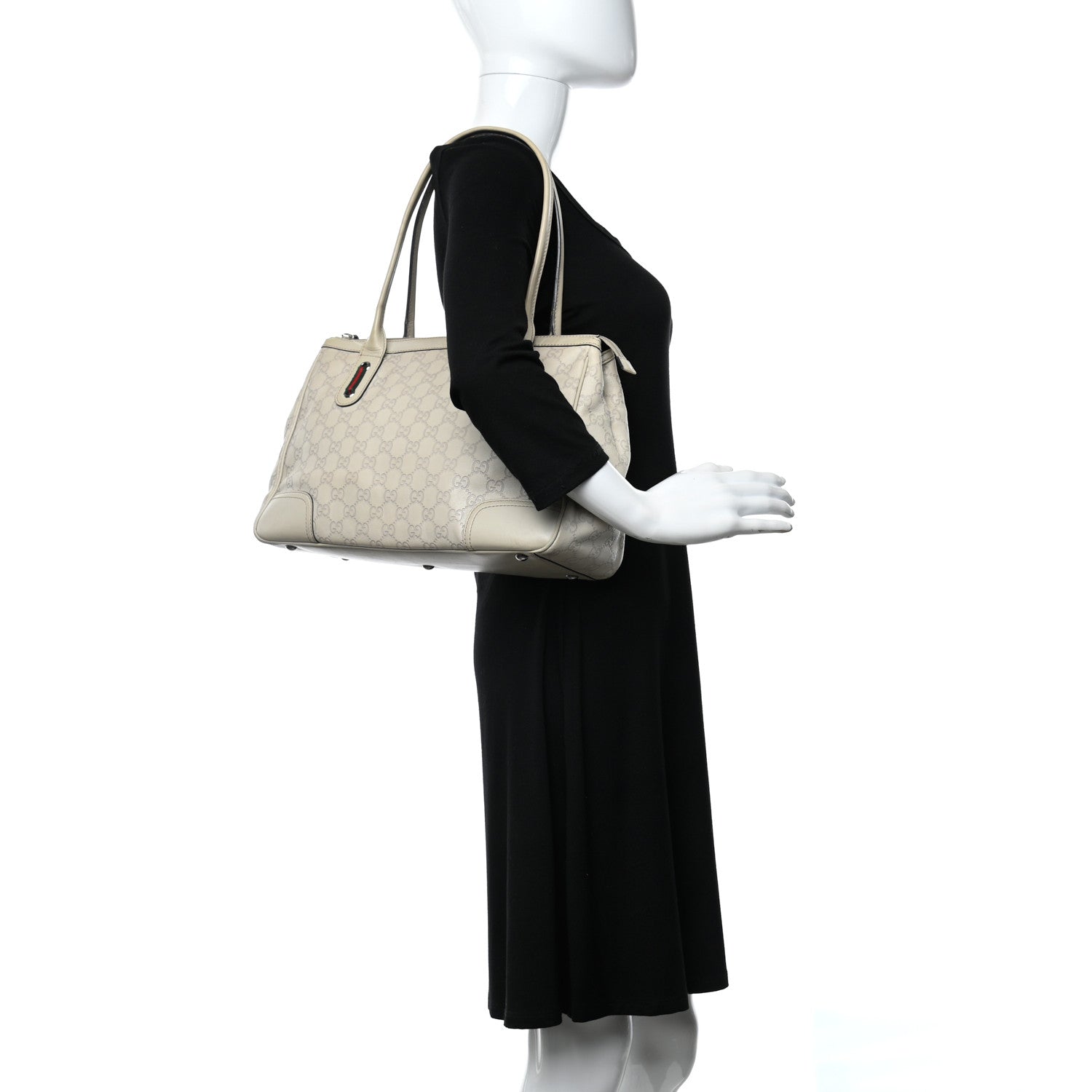Gucci Guccissima Medium Princy Tote Off White 2 of 13