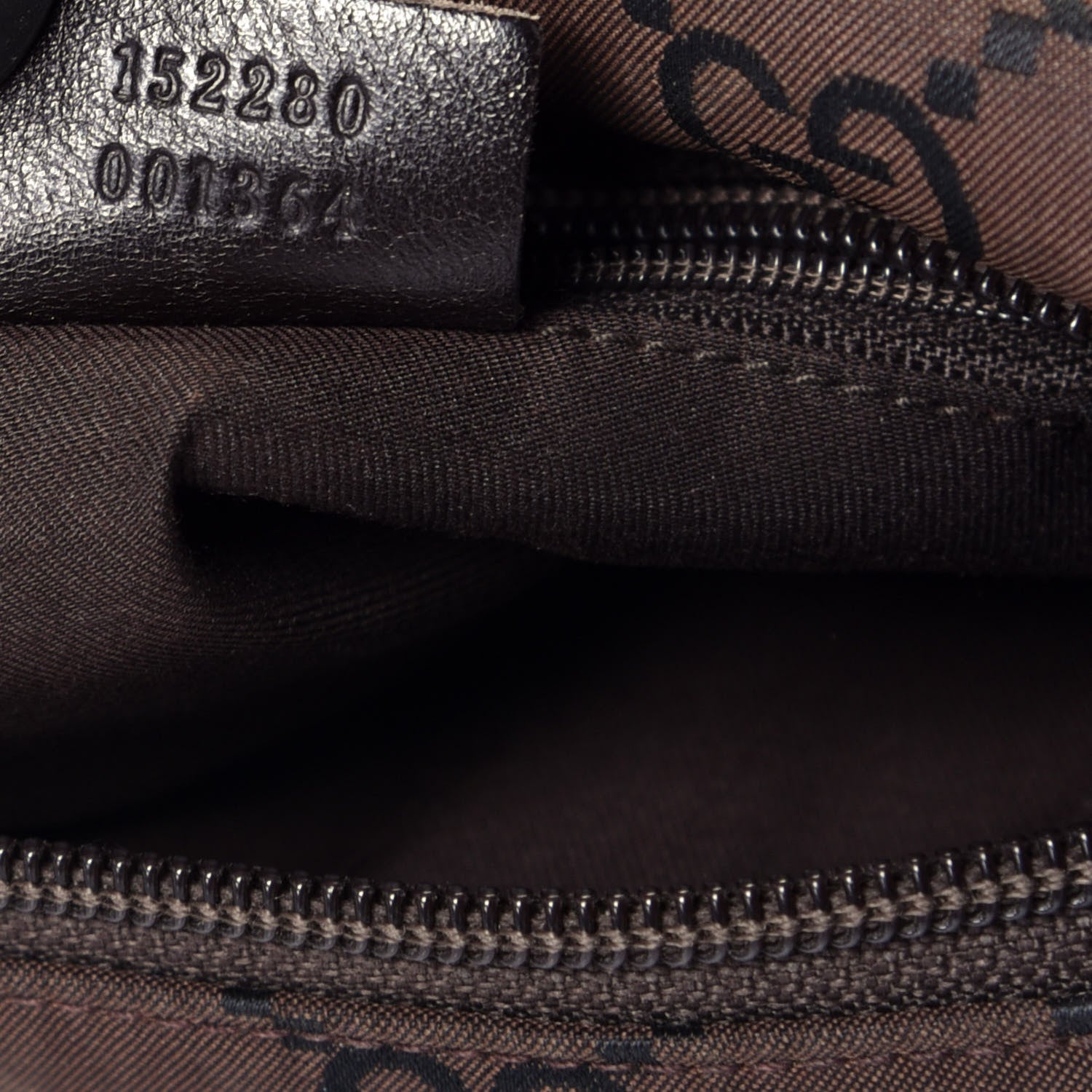 Gucci Nylon Monogram Tote Dark Brown 7 of 9