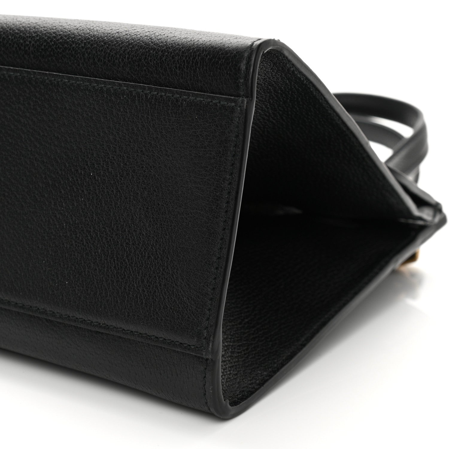 Gucci Grained Calfskin Web Crystal Butterfly Stripe Medium Totem Top Handle Bag Black 10 of 10