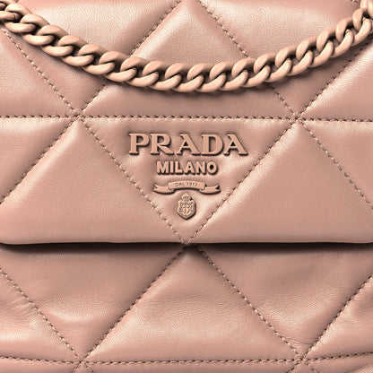 Prada Nappa Triangle Stitched Small Spectrum Bag Cipria 6 of 8