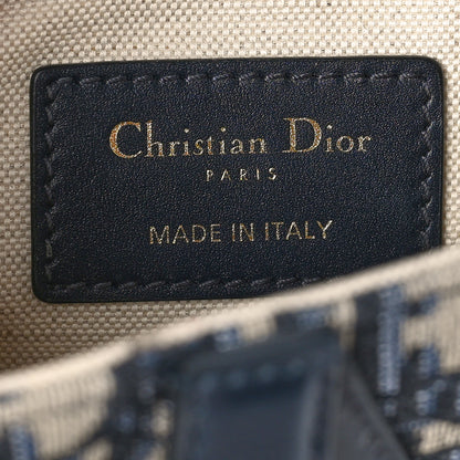 Christian Dior Oblique Mini Saddle Bag Blue 6 of 7
