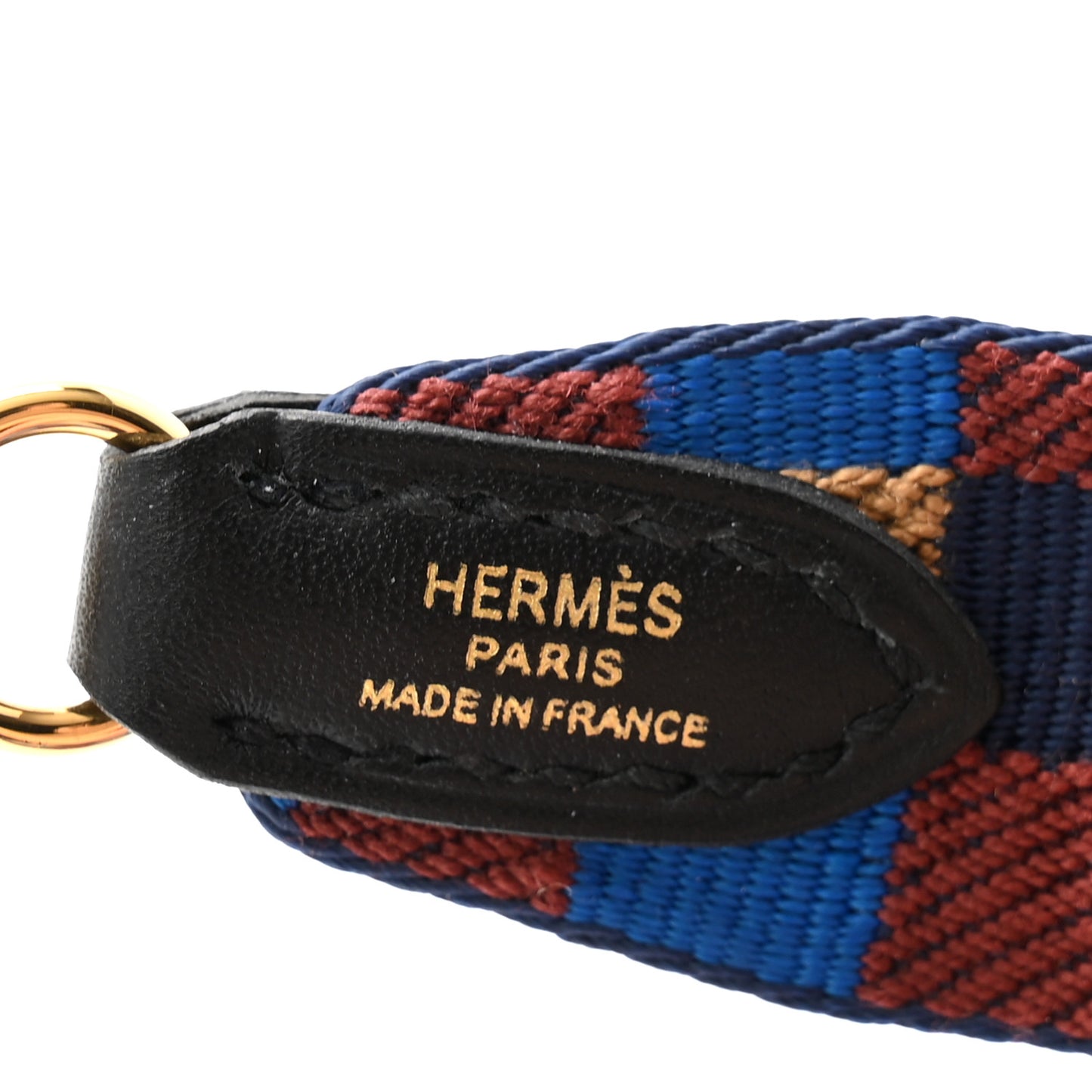 Toile Swift 25mm Maxi Quadrille Shoulder Strap Bleu Billard Biscuit Rouge H Black