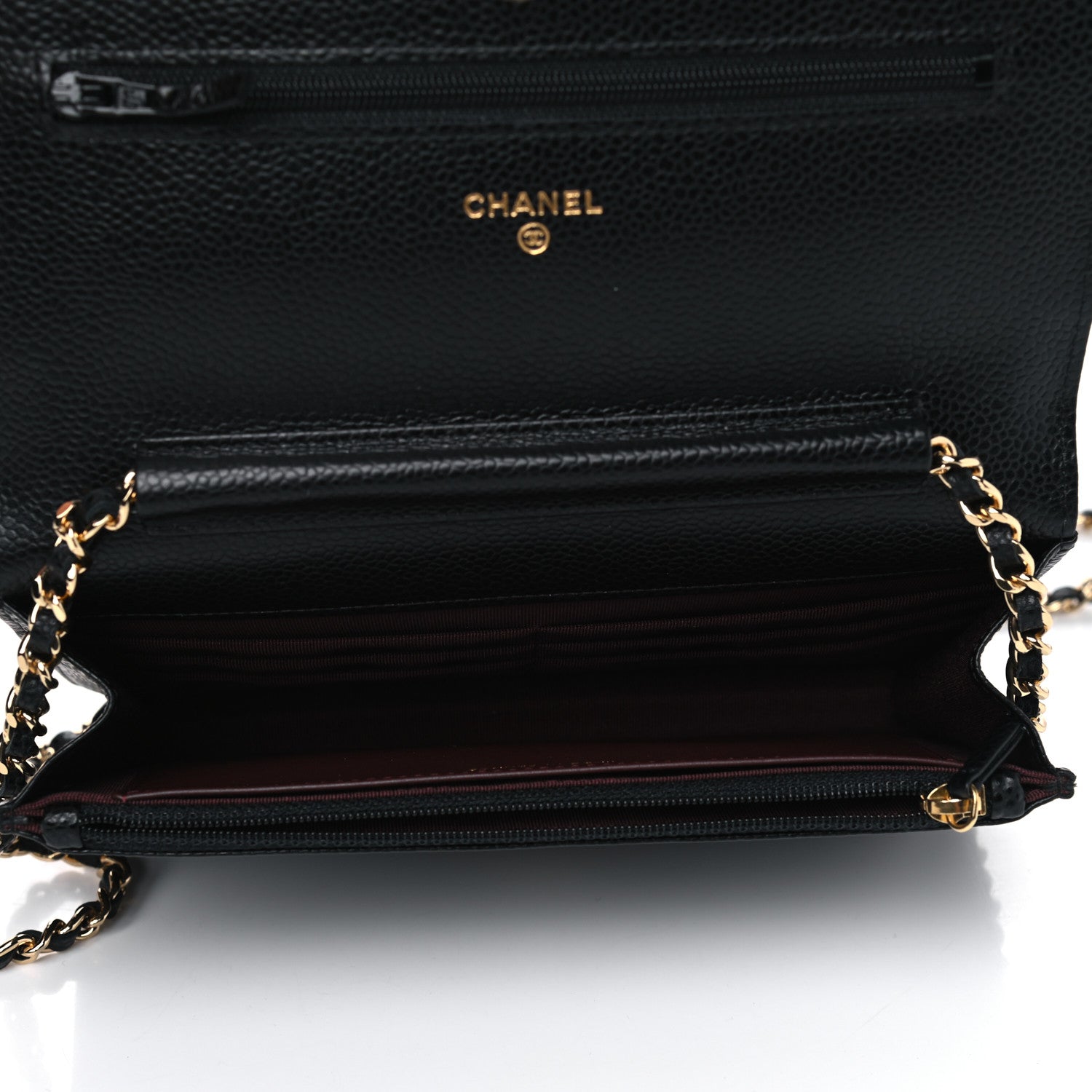 Chanel Caviar Quilted Wallet On Chain WOC Black 4 of 4
