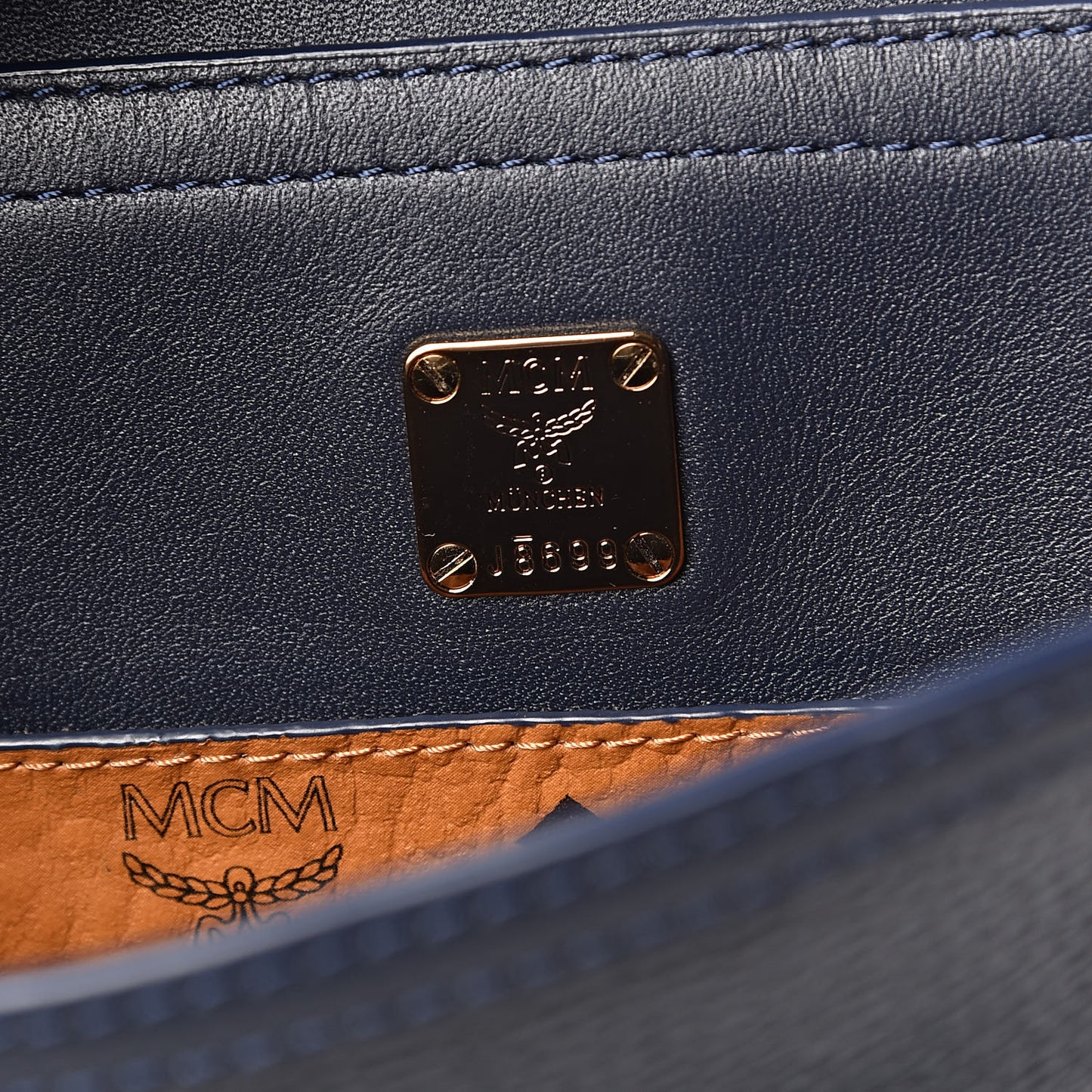Calfskin Mini Claudia Crossbody Bag True Navy
