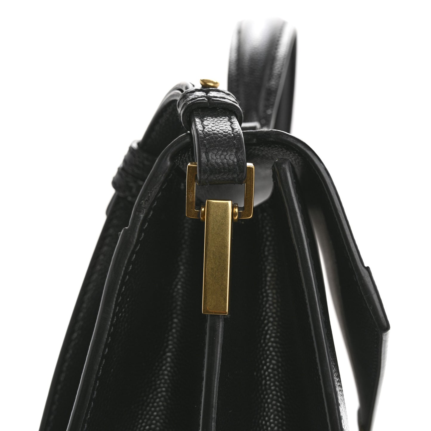 Grain de Poudre Medium Classic Monogram Cassandra Top Handle Black