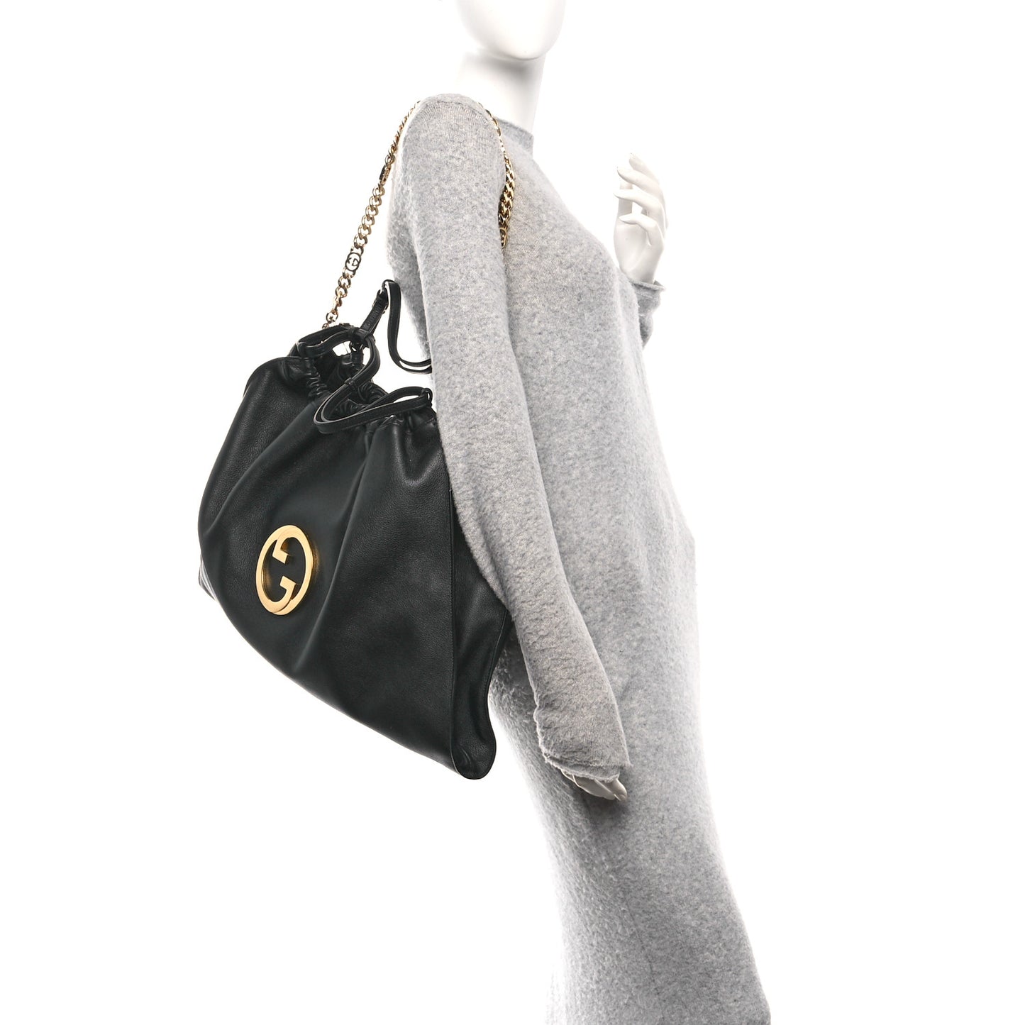 Calfskin Large Blondie Tote  Black