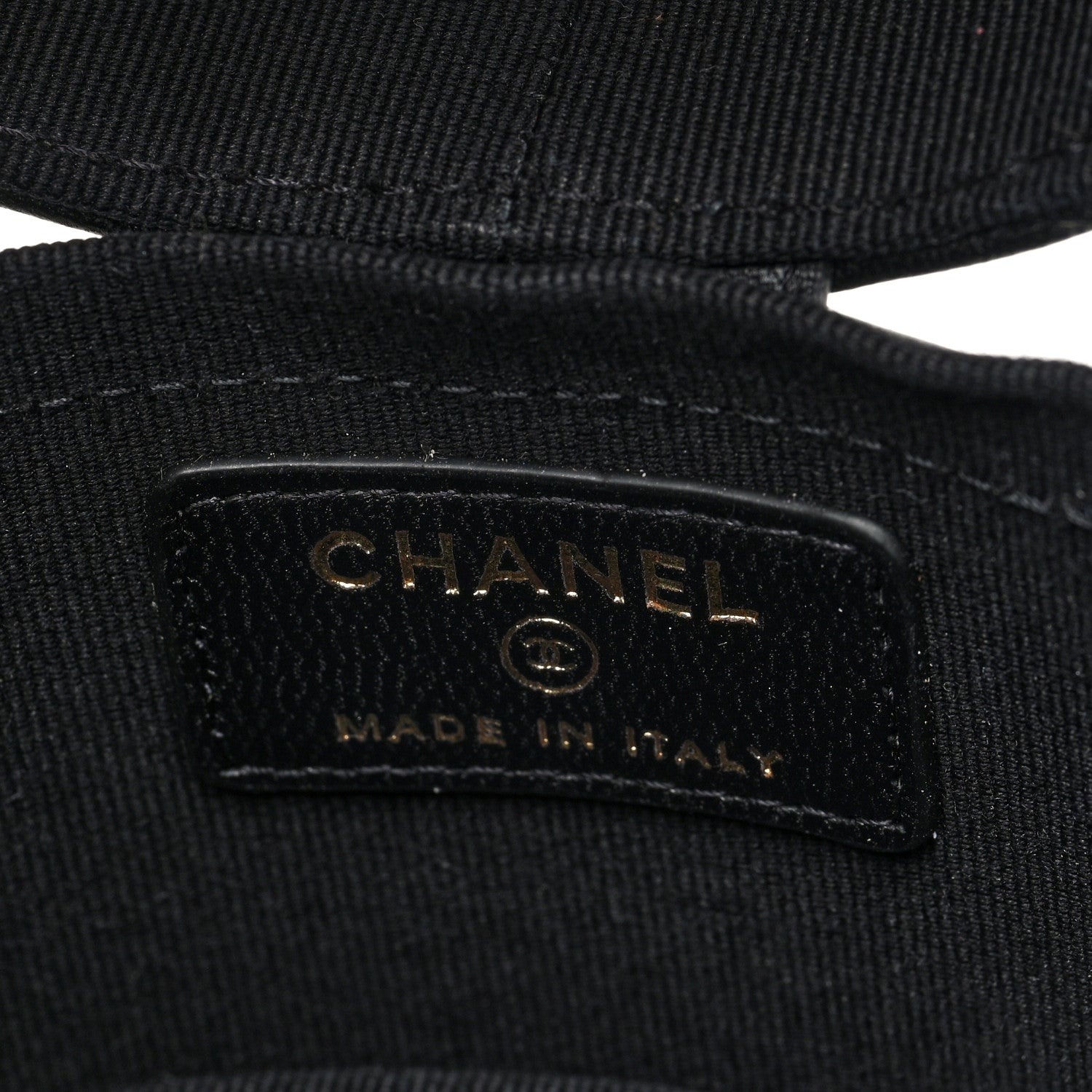 Chanel Lambskin Quilted Mini Round Vanity Case With Chain Black 6 of 10