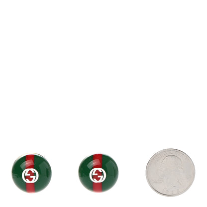 Gucci Resin Web Stud Earrings 2 of 4
