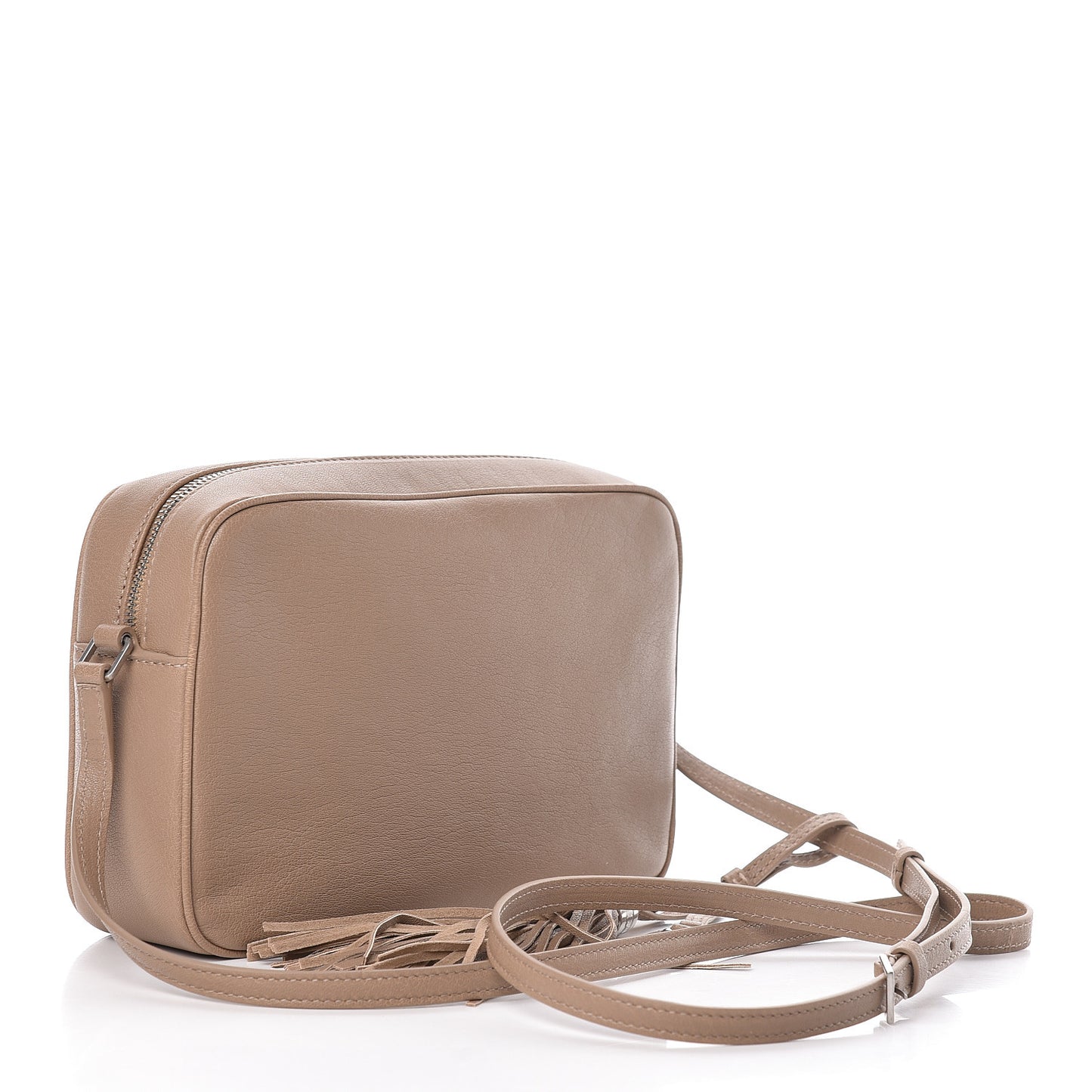 Lambskin Monogram Small Lou Camera Bag Dark Beige