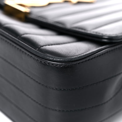 Saint Laurent Lambskin Matelasse Monogram Large Vicky Chain Bag Black 10 of 16