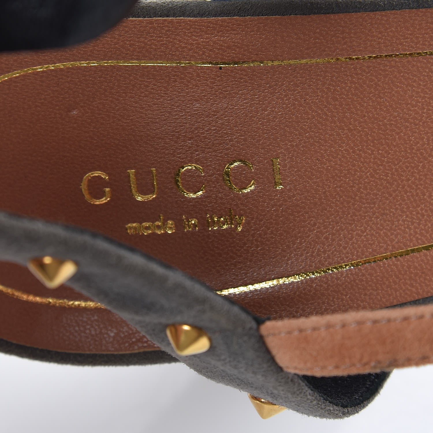 Gucci Suede Studded Melville Sandals 39 Multi 10 of 11