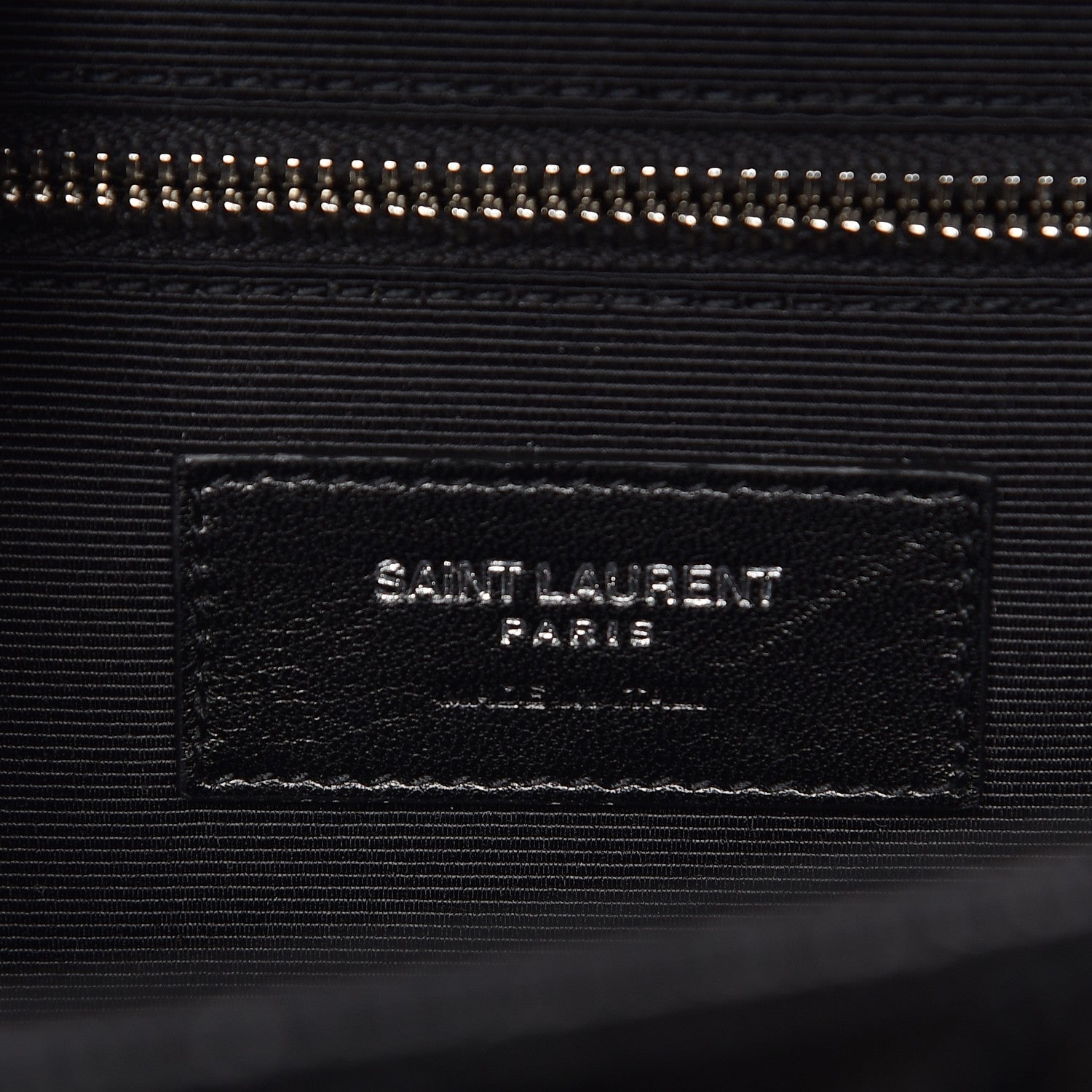 Saint Laurent Grain De Poudre Textured Mixed Matelasse Large Triquilt Monogram Satchel Black 7 of 8