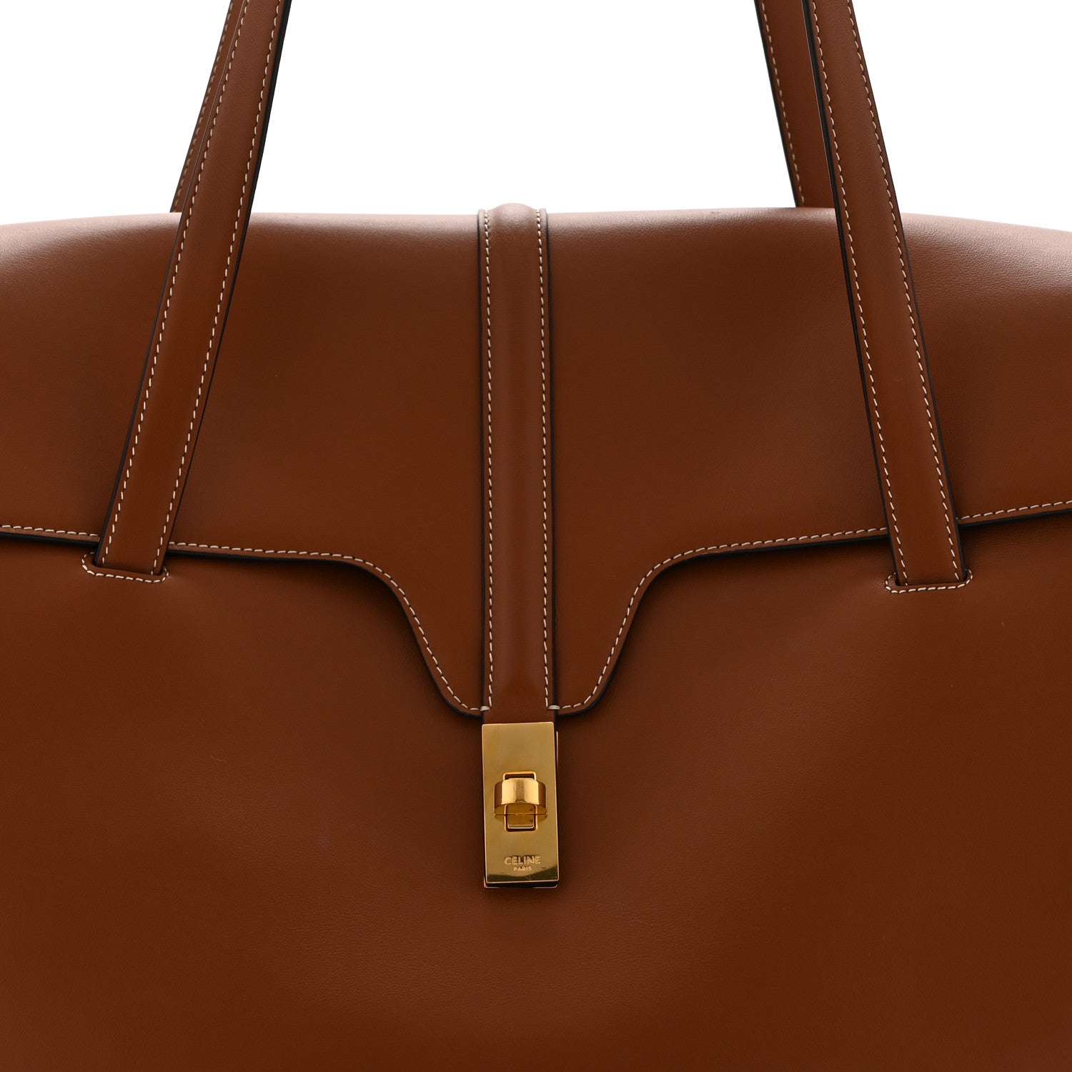 Celine Calfskin Large Soft 16 Bag Tan 9 of 11