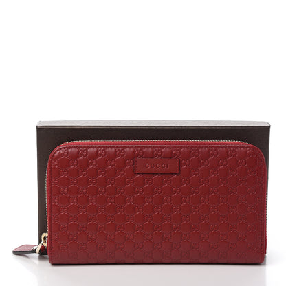 Gucci Microguccissima Zip Around Wallet Red 7 of 7