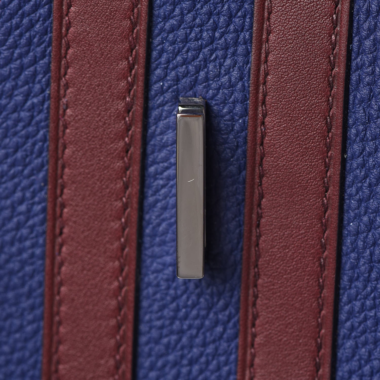 Hermes Togo Swift Officier Birkin 40 Bleu Encre Bordeaux 19 of 35