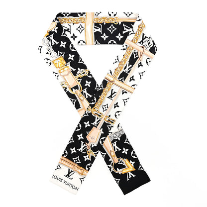 Louis Vuitton Silk Monogram Confidential Bandeau Black 1 of 4