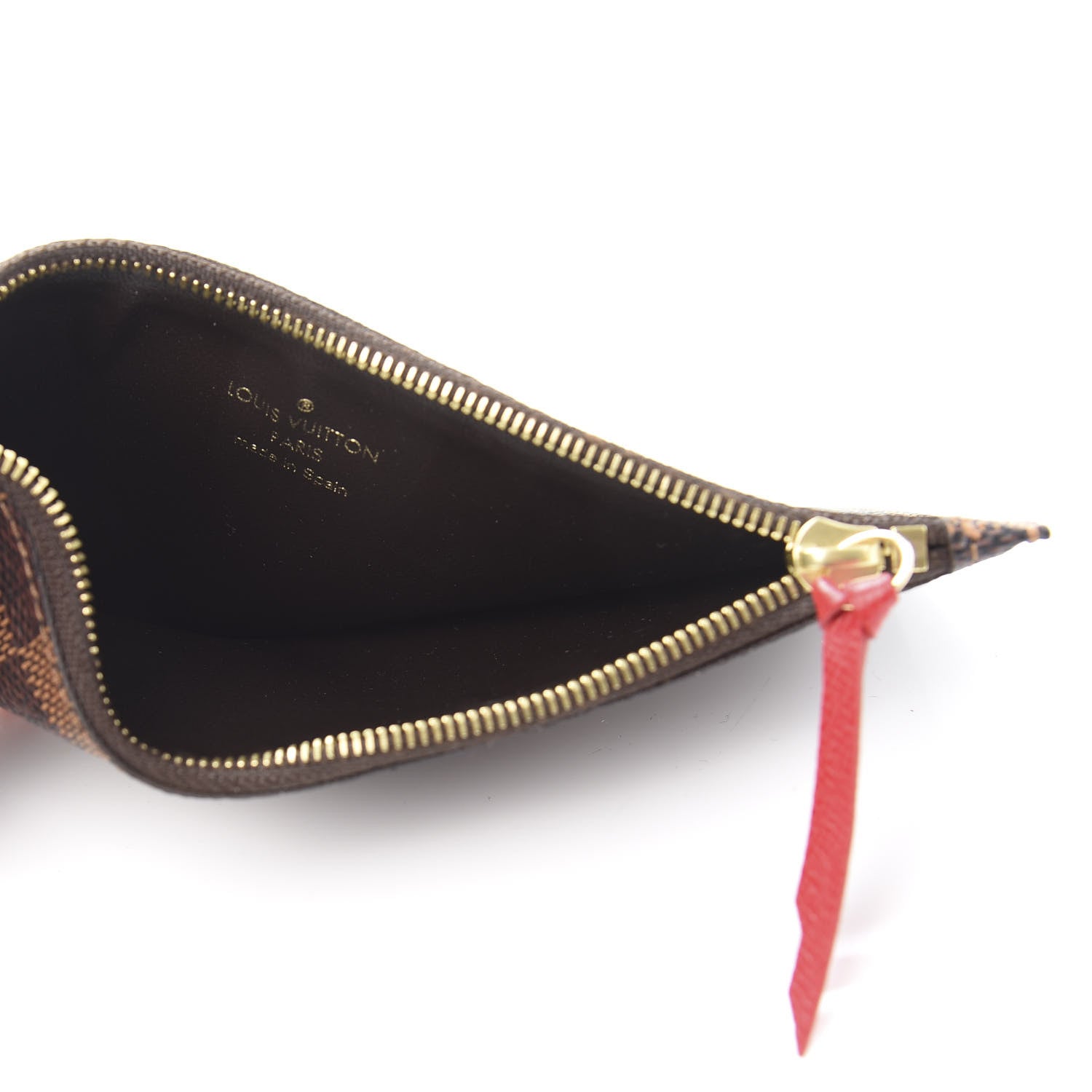 Louis Vuitton Damier Ebene Josephine Wallet Red 13 of 14