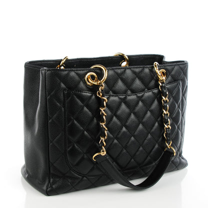 Chanel Caviar Quilted Grand Shopping Tote GST Black 3 of 7