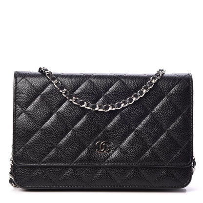 Chanel Caviar Quilted Wallet On Chain WOC Black 1 of 10