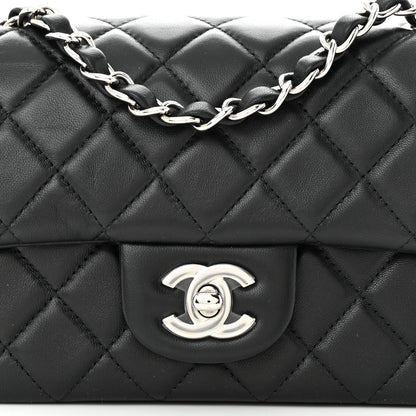 Chanel Lambskin Quilted Mini Rectangular Flap Black 8 of 10