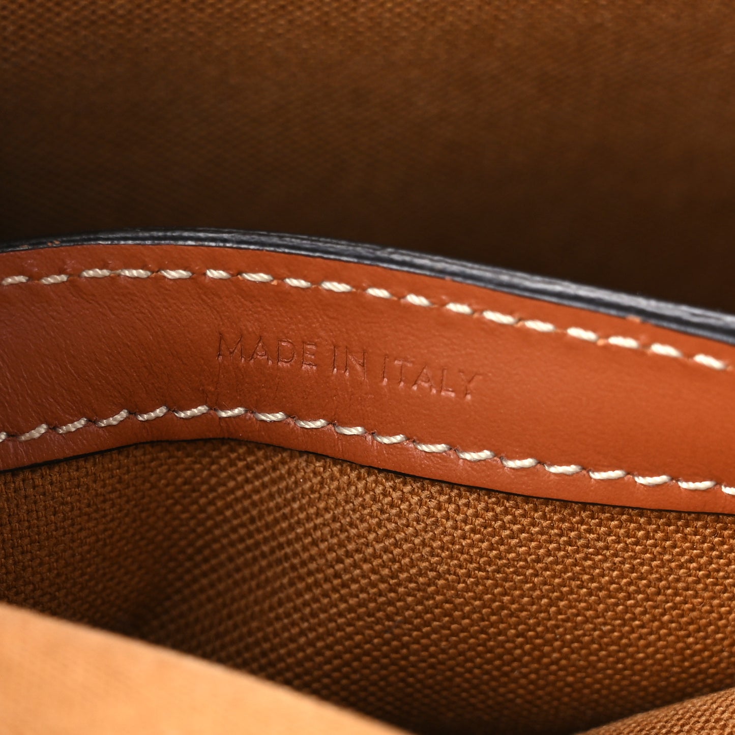 Triomphe Canvas Medium Folco Bag Tan