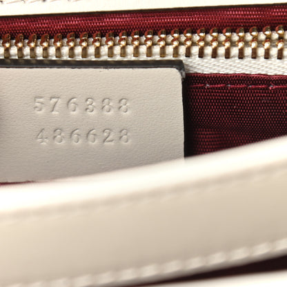 Gucci Grained Calfskin Small Zumi Shoulder Bag Mystic White 7 of 13
