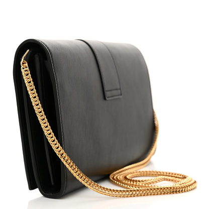 Saint Laurent Calfskin Classic Y Ligne Chain Wallet Black 3 of 11