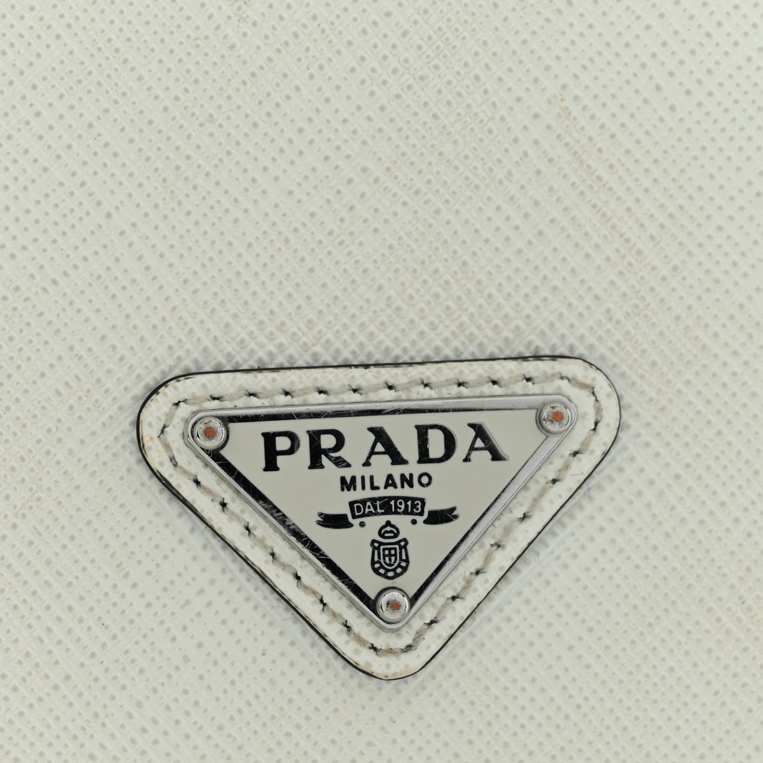 Prada Saffiano Flap Shoulder Bag White 11 of 11