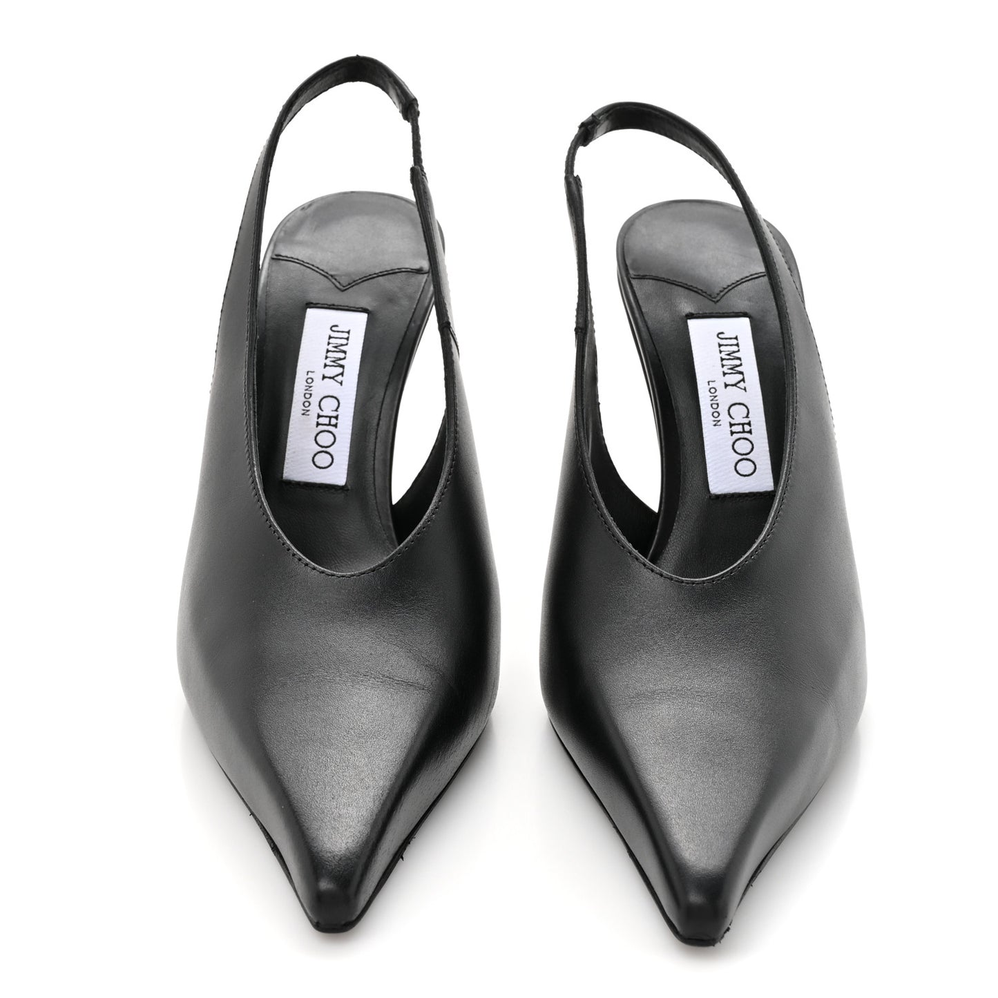 Calfskin Isa 95 Slingback Pumps 38.5 Black