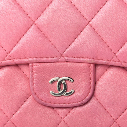 Chanel Lambskin Quilted Large Flap Wallet Pink 4 of 4
