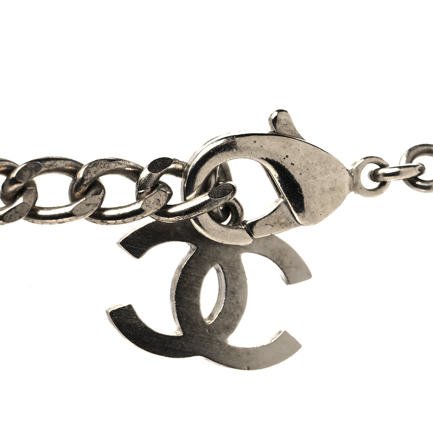 Crystal Bead CC Pendant Necklace Multicolor